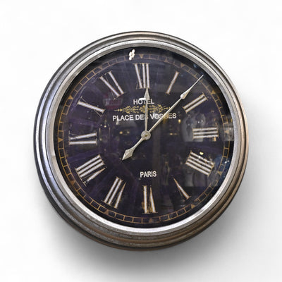 LuxeMetal Eclipse Wall Clock