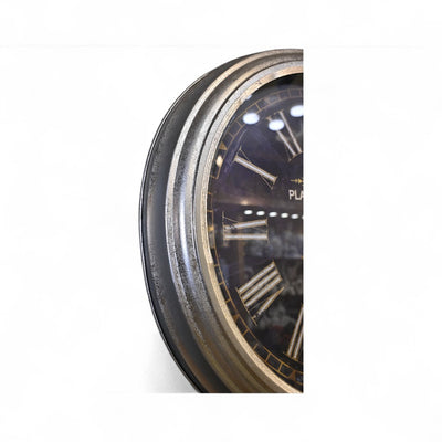 LuxeMetal Eclipse Wall Clock