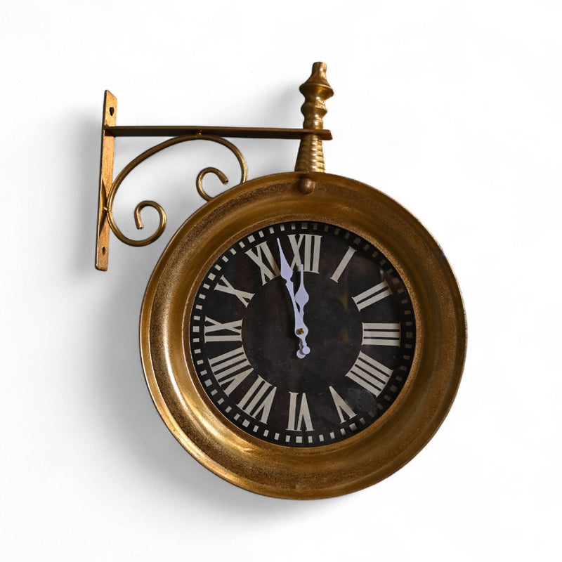 The Grand Station Metallic Clock