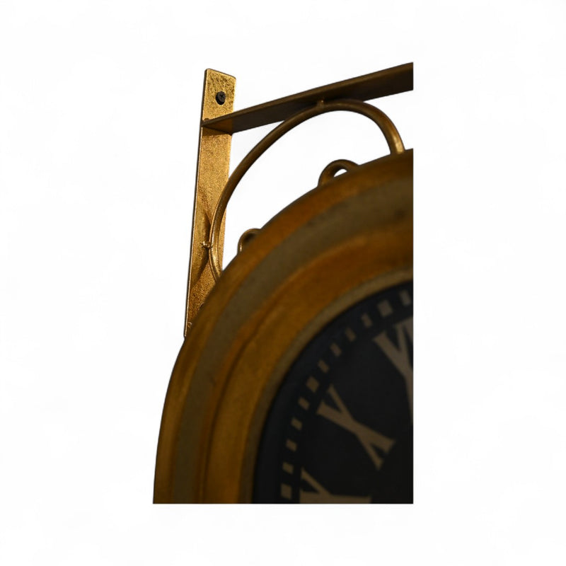 The Grand Station Metallic Clock