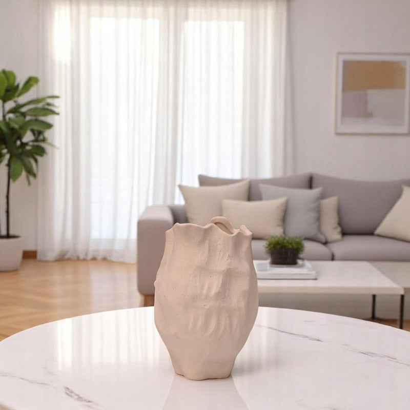 Terra Whisper Ceramic Vase