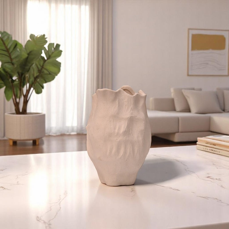 Terra Whisper Ceramic Vase