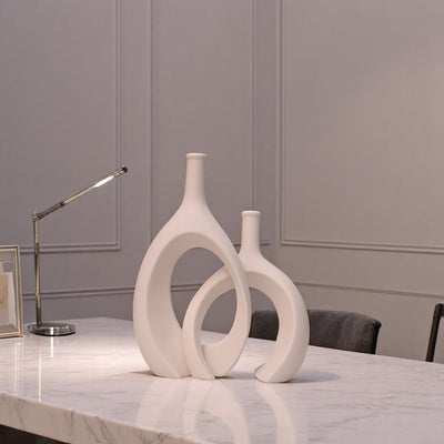Eclipse Duo Ceramic Vase