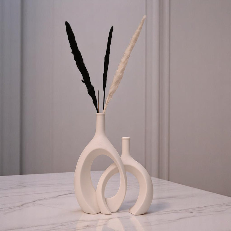 Eclipse Duo Ceramic Vase