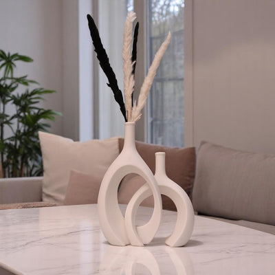 Eclipse Duo Ceramic Vase
