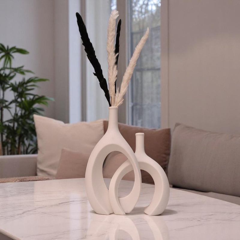 Eclipse Duo Ceramic Vase