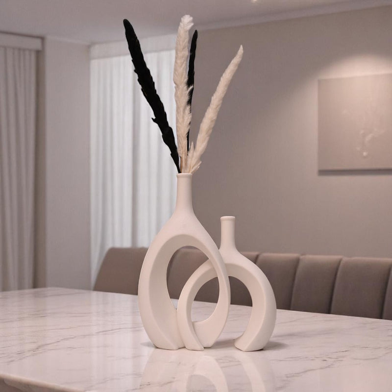 Eclipse Duo Ceramic Vase