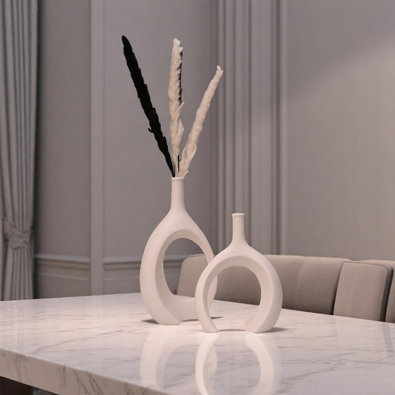 Eclipse Duo Ceramic Vase