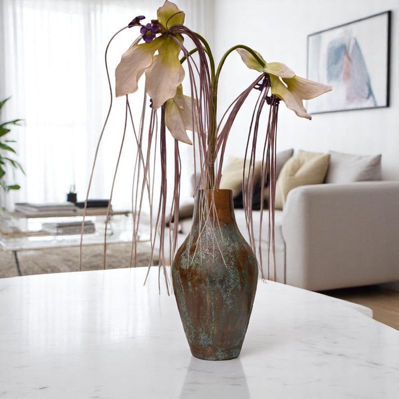 Verdigris Echo Ceramic Vases