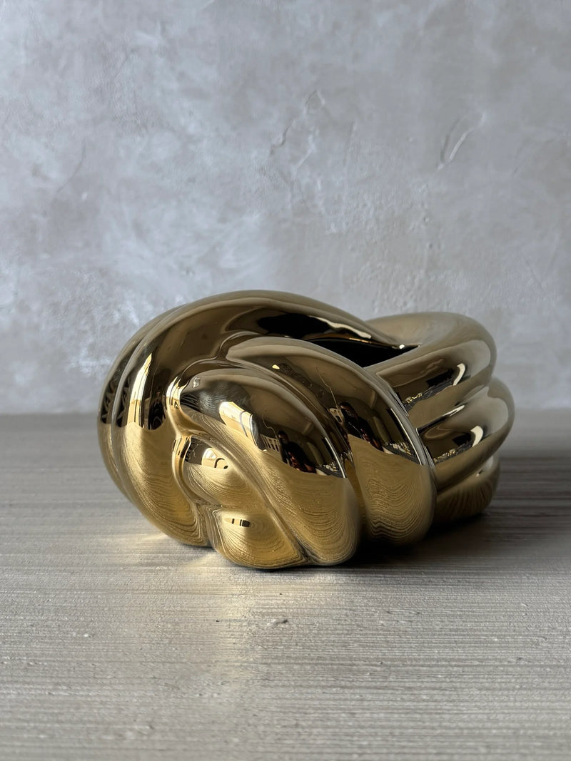 Puffed Knot Ceramic Tissue Box