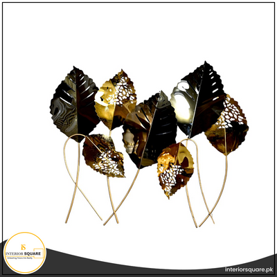 Metallic Leaf Elegance Wall Art