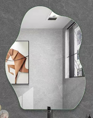 Elysian Organic Mirror – Abstract Irregular Frameless Wall Accent