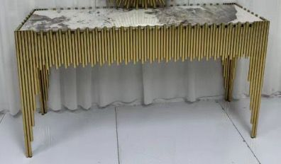 Monarch Stainless Steel Console Table with Ceramic Top
