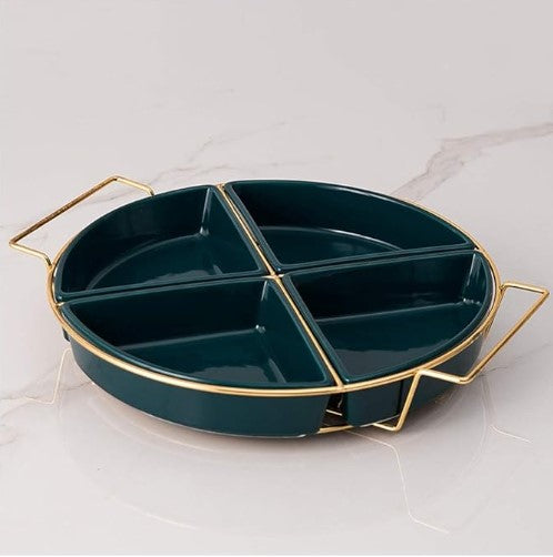 Ceramic Fruit Bowl Cookie Platter Desk Tray