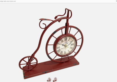 Bicycle Table Clock