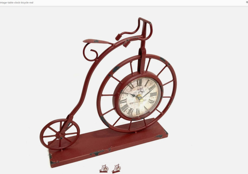 Bicycle Table Clock