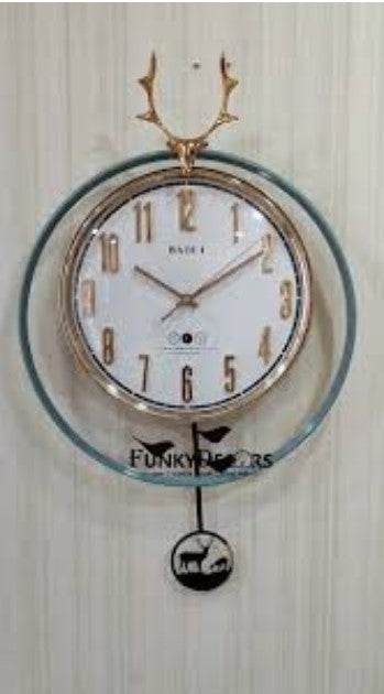 Elegant Antler Wall Clock