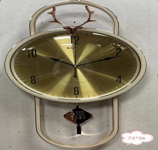 Elegant Antler Wall Clock