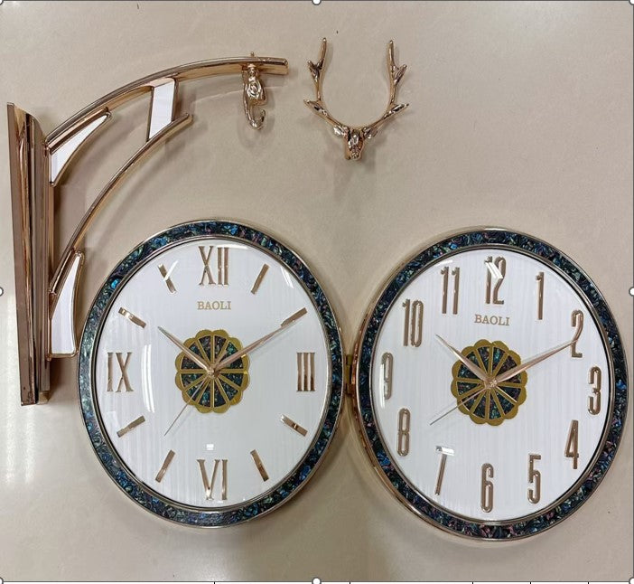 Vintage Twin-Face Station Clock