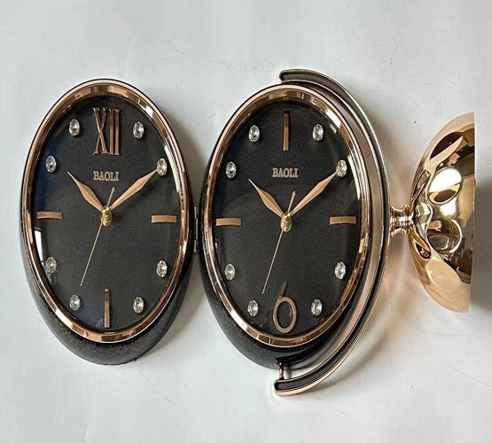 Dual-Faced Rotating Elegant Clock