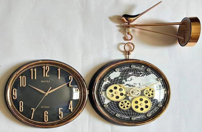 Mechanical Gear Station Clock