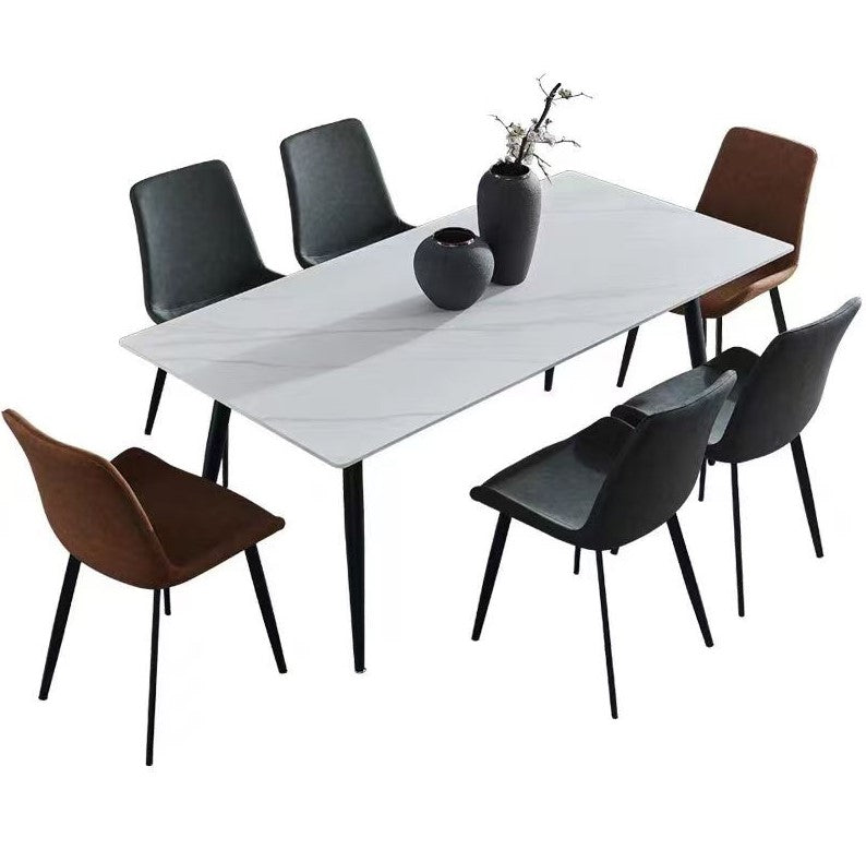 Contemporary Dining Set with 4 Chairs