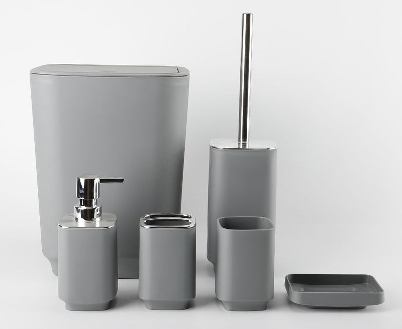Push Systematic Bathroom Accessories (Set of 6 Pieces)
