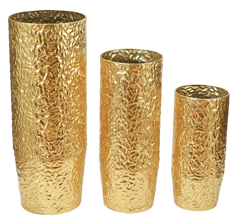 Branded Metal Floor Vases/ Planters