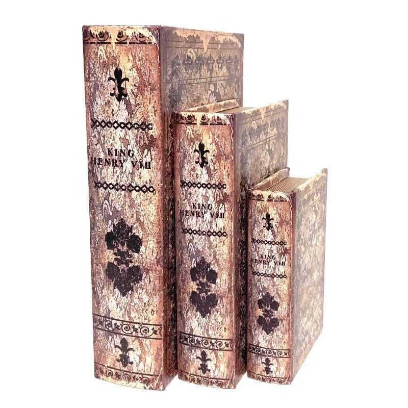 Retro Book Storage Set 3pcs