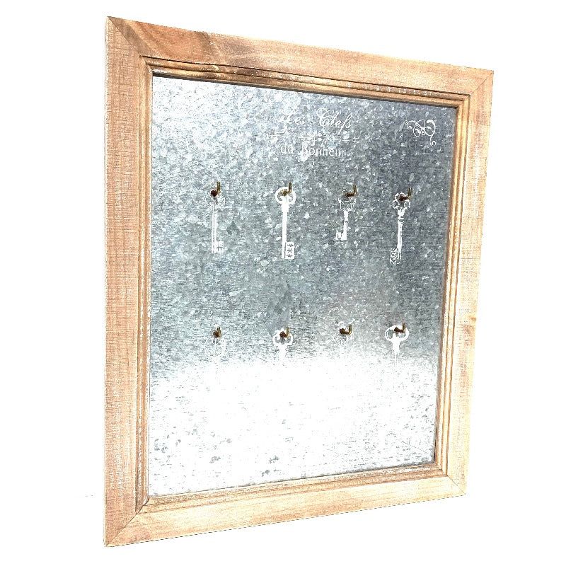Wood-Aluminium Plain Key Rack