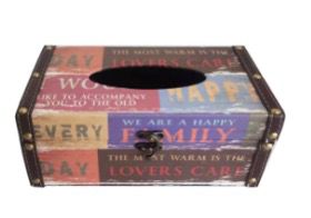 Antique Wooden Tissue Holder