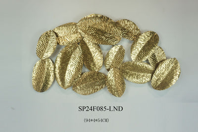 Golden Leaf Wall Motive Art