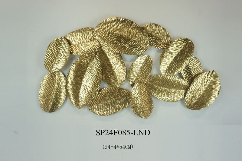 Golden Leaf Wall Motive Art