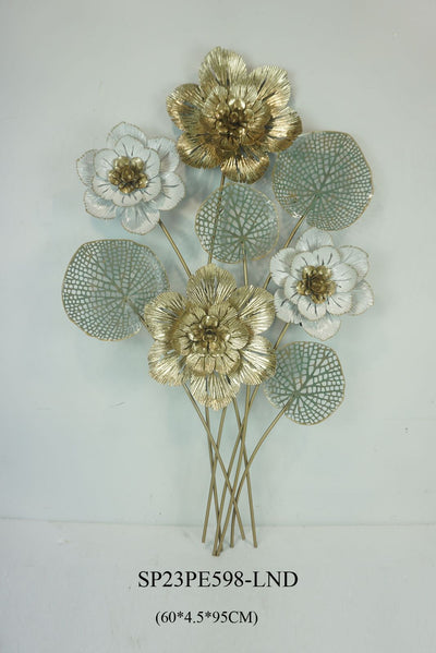 Floral Bouquet Metal Wall Motive