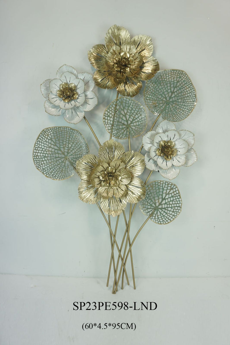 Floral Bouquet Metal Wall Motive