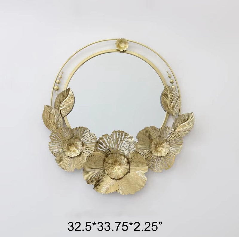 Floral Radiance Metal Wall Motive