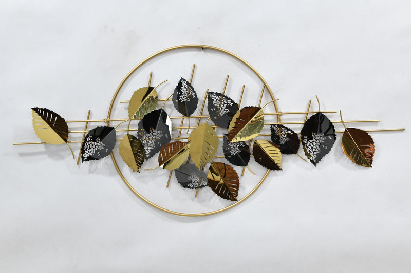 Golden Leaf Harmony Wall Art