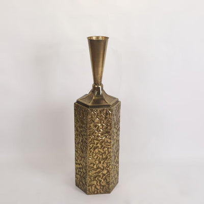 Brass Metal Floor Vase