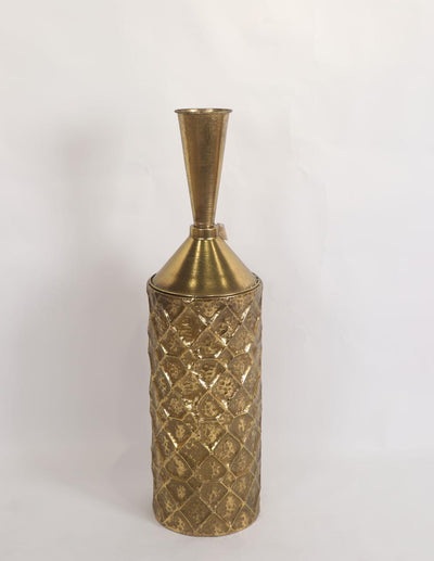Branded Brass Metal Floor Vase