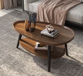 Mid-Century Oval Centre Table