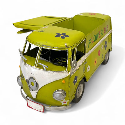 Metallic Vintage Bus Model