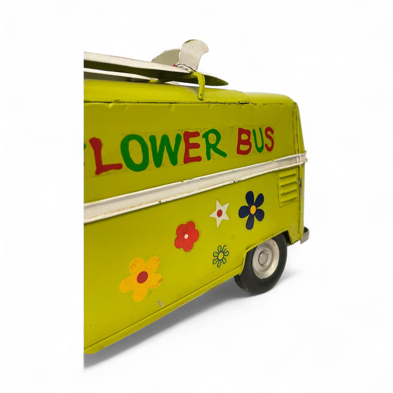 Metallic Vintage Bus Model