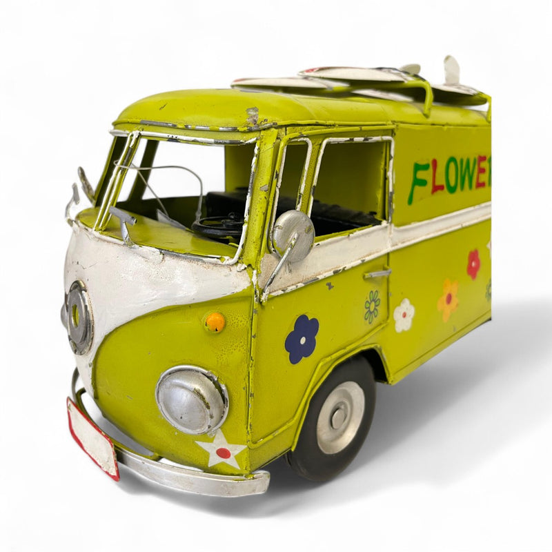 Metallic Vintage Bus Model