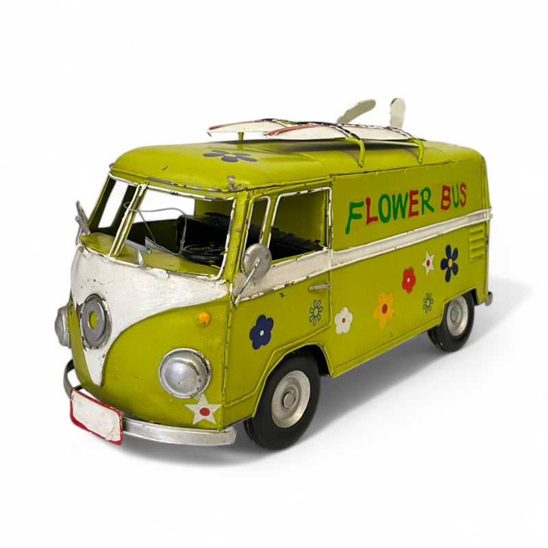 Metallic Vintage Bus Model