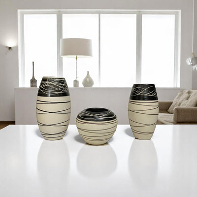 Ebony Sands Ceramic Vases