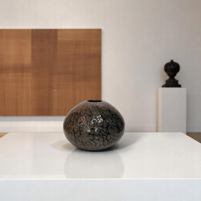 Italian Murano Brown Glass Vases Set