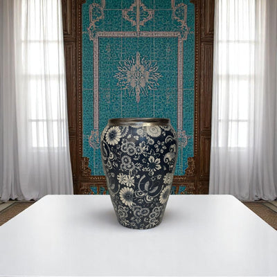 Royal Blue Elegance Ceramic Vase Set