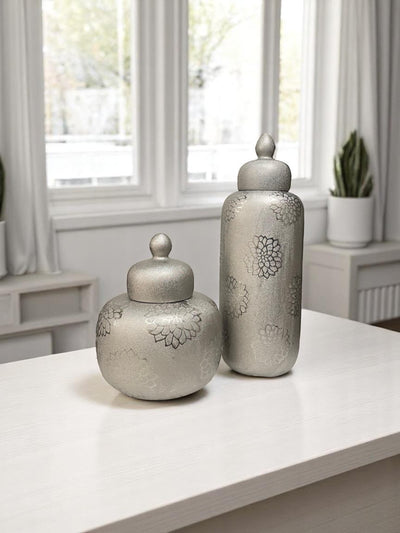Sparkle-textured Porcelain Urn