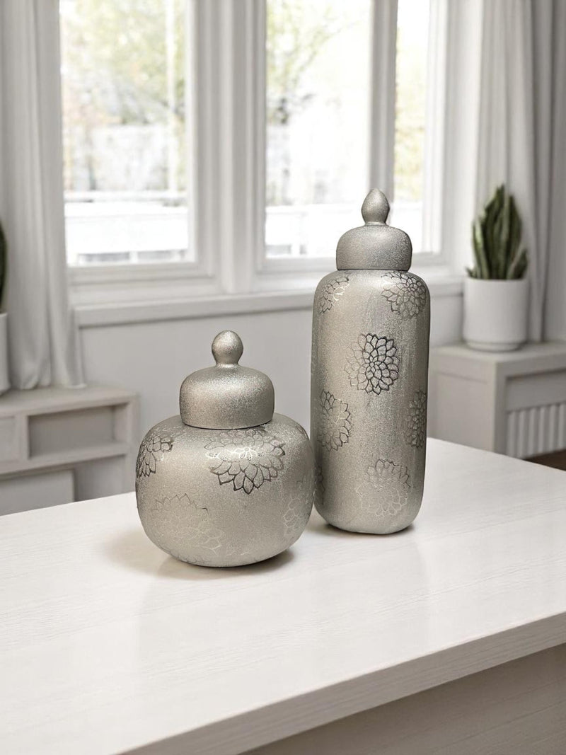 Sparkle-textured Porcelain Urn