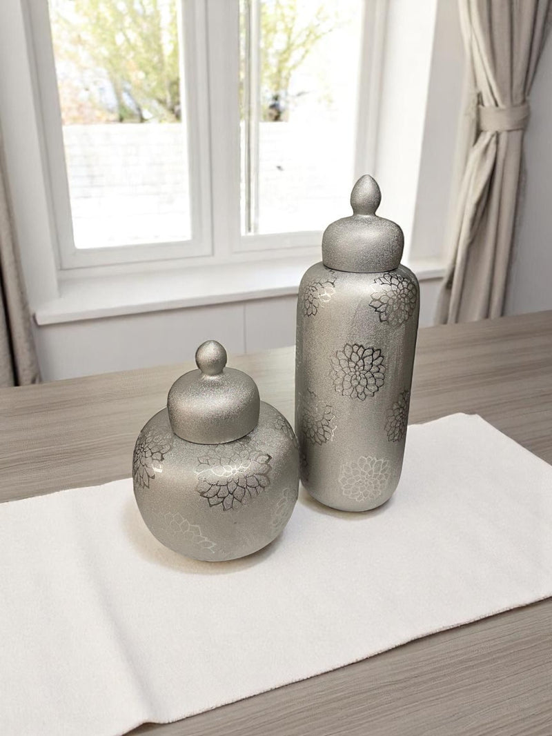 Sparkle-textured Porcelain Urn